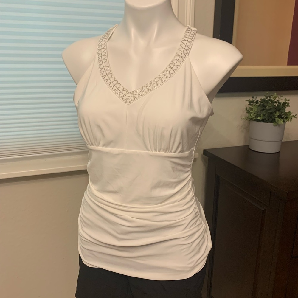 White House Black Market White Tank, Size Sm